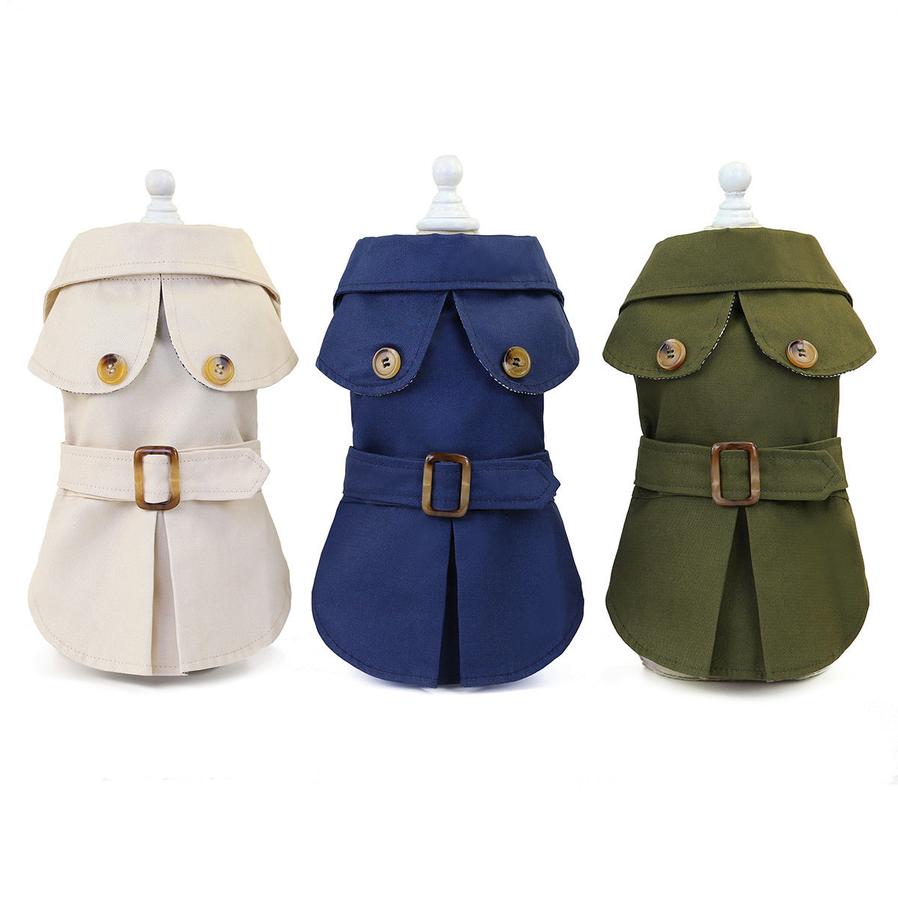 HKM-854803 Trendy Three-Color Windbreaker for Small Dogs - Perfect for Autumn and Winter