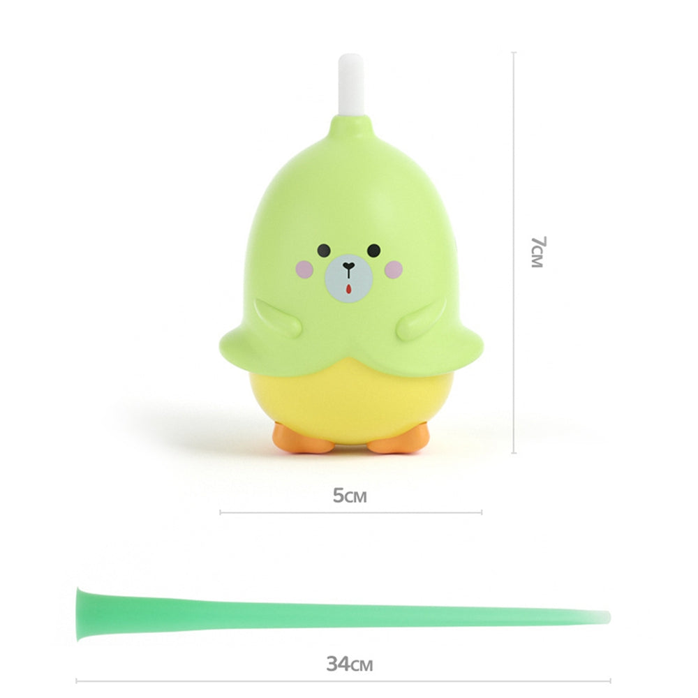 HKM-8548541 Interactive Rotating Cat Toy - Little Devil Tail Rubber Ball, Green, ABS Material, 34cm Long Tail