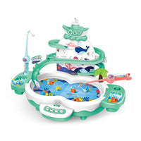 HKM-854867 3-in-1 Electric Musical Slot Fishing Game for Kids Ages 2-4