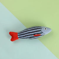 HKM-8549181 Cat Toy Ringing Paper Fish Plush Pillow with Catnip - Various Colors Available