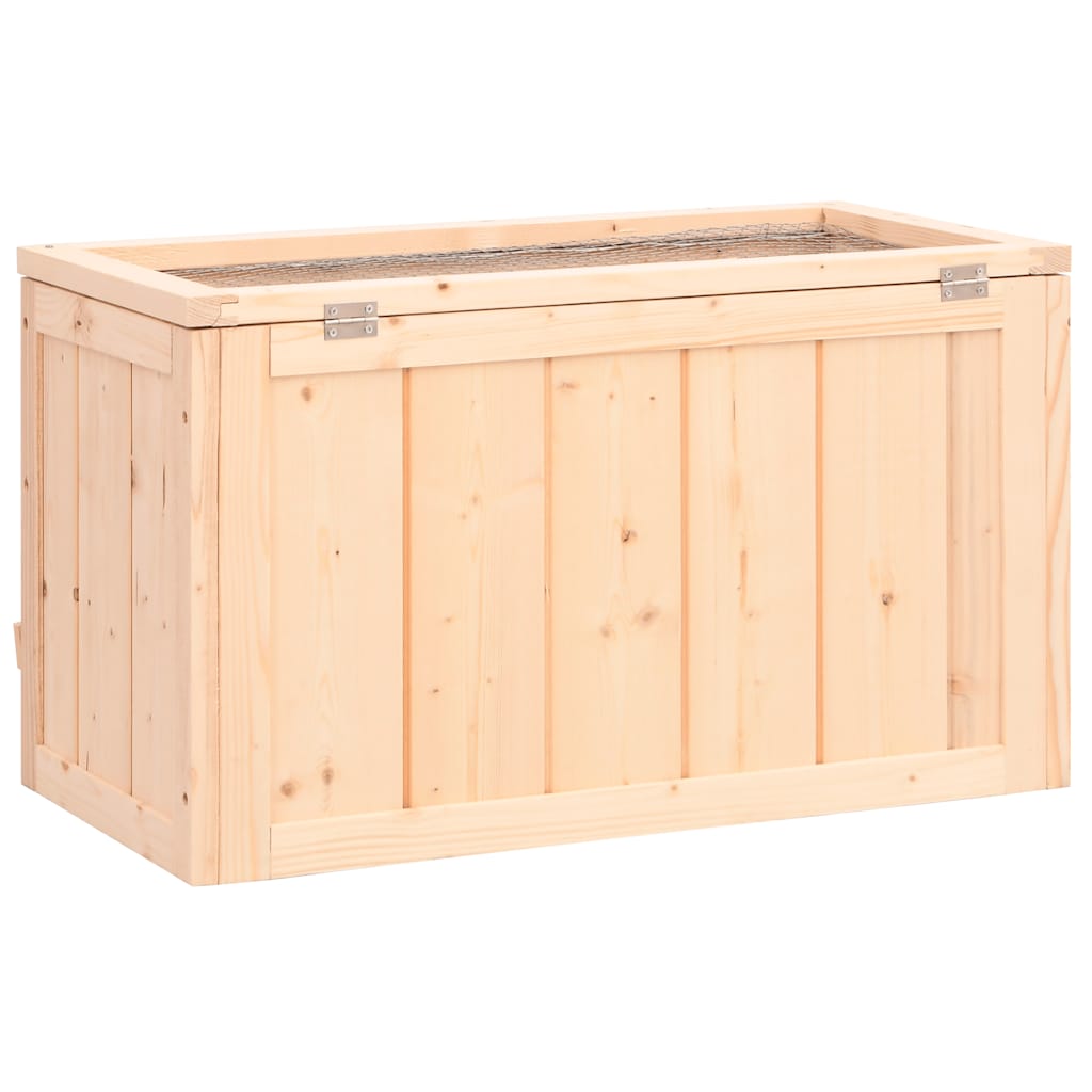 HKM-8549309 Wooden Hamster Cage with Accessories, Solid Fir Wood, 60x30x35 cm, Suitable for Small Pets