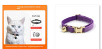 HKM-8550333 Charming Adjustable Cat Collar with Bow and Bell in Various Colors and Patterns