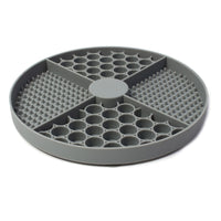 HKM-8551485 Silicone Pet Licking Mat in Round Design - Available in Gray, Blue, and Red