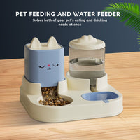 HKM-8553533 Pet Feeding and Drinking Device with Dry and Wet Separation and Automatic Water Addition for Cats and Dogs