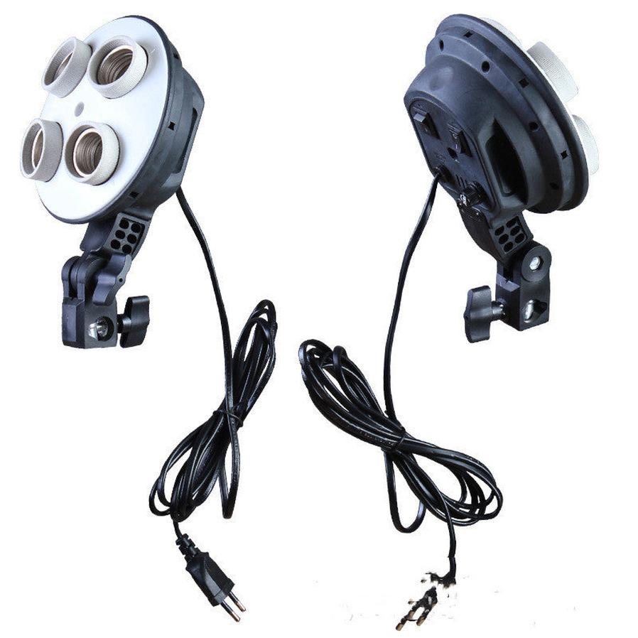 HKM-855443 Ceramic Quadruple Lamp Holder for Studio Photography Lighting