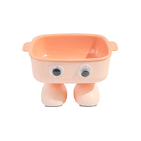 HKM-8554941 Elevated Robot-Shaped Cat Bowl with Detachable Inner Dish and Anti-Slip Base for Cats and Small Dogs