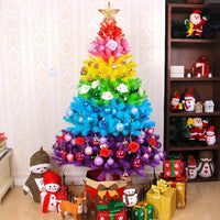 HKM-855507 60cm Rainbow Colorful Christmas Tree with 70 Heads, PVC Material