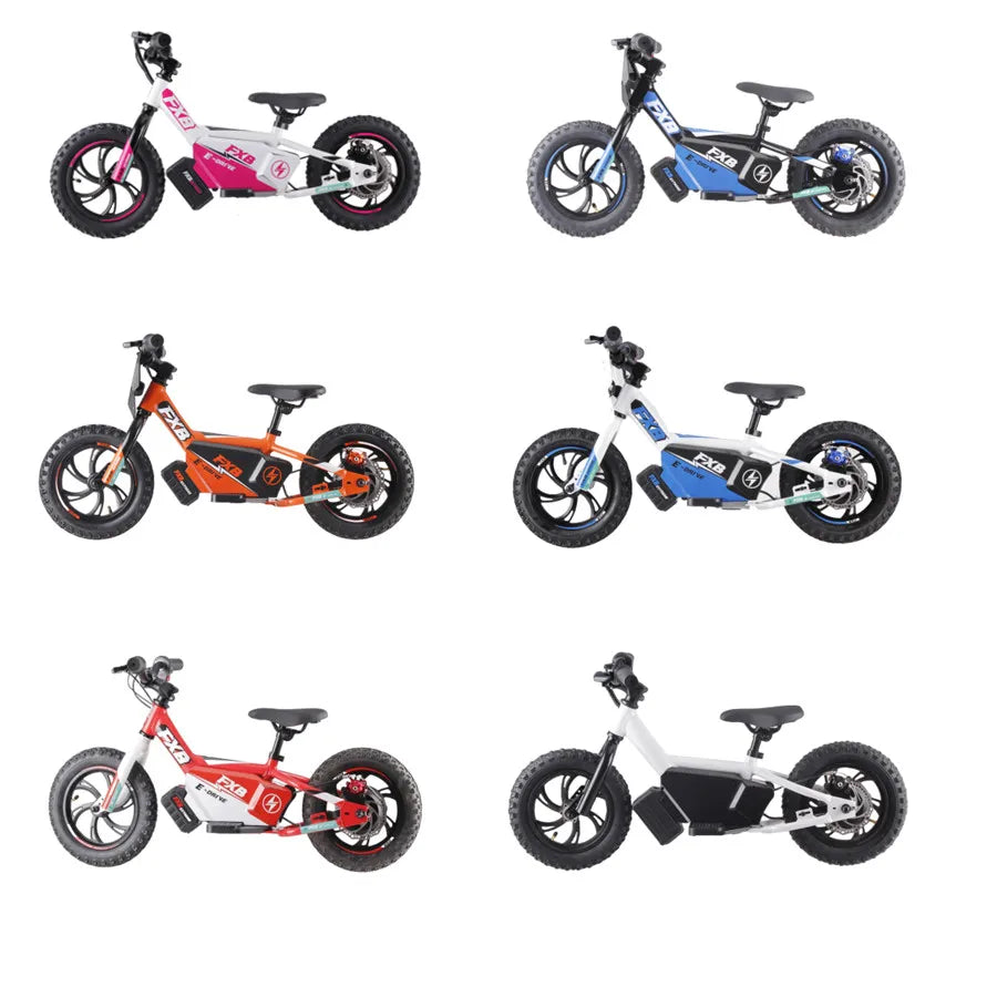 HKM-855635 Electric Balance Bike for Kids 12-20 Inch Mountain Bicycle with Disc Brake & Lithium Battery