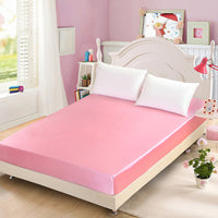 HKM-855699 Artificial Silk Quilted Bed Sheet - Soft Polyester Fiber, Solid Color, Modern Style