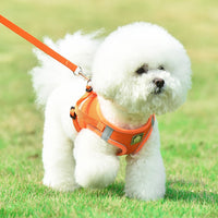 HKM-8557245 Adjustable Dog Vest Traction Rope for Puppies & Cats - Sizes XS to XL