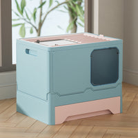 HKM-8557501 Folding Cat Litter Box with Deodorant and Splash-proof Design - Available in Multiple Colors