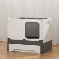 HKM-8557501 Folding Cat Litter Box with Deodorant and Splash-proof Design - Available in Multiple Colors