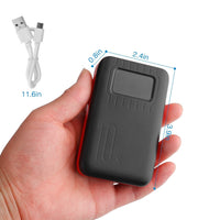 HKM-855763 10000mAh Portable Power Bank with Dual USB Ports, LCD Display and Emergency Flashlight