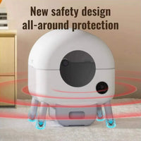 HKM-855827 Extra Large Intelligent Self-Cleaning Litter Box with App Control for Multiple Cats