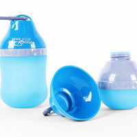 HKM-8559293 Collapsible Silicone Pet Bottle with Travel Bowl - Holds Water and Food
