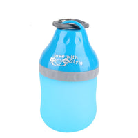 HKM-8559293 Collapsible Silicone Pet Bottle with Travel Bowl - Holds Water and Food