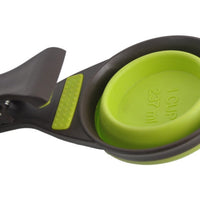HKM-8559421 Multi-Function Dog Food Spoon - Scoop, Serve, and Seal in Green and Black