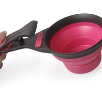 HKM-8559421 Multi-Function Dog Food Spoon - Scoop, Serve, and Seal in Green and Black
