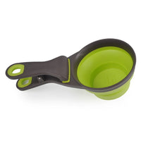 HKM-8559421 Multi-Function Dog Food Spoon - Scoop, Serve, and Seal in Green and Black