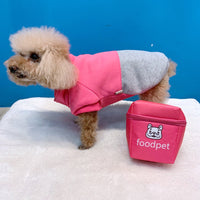 HKM-8559805 Casual Pink Cotton Coat for Large Dogs - Bichon and General Fit