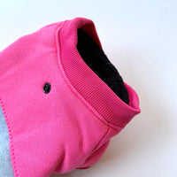 HKM-8559805 Casual Pink Cotton Coat for Large Dogs - Bichon and General Fit