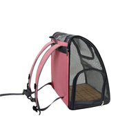 HKM-8560701 Portable Foldable Mesh Pet Carrier Bag for Travel - Oxford Cloth, Medium Hardness, Available in Pink and Blue