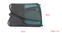 HKM-8560701 Portable Foldable Mesh Pet Carrier Bag for Travel - Oxford Cloth, Medium Hardness, Available in Pink and Blue