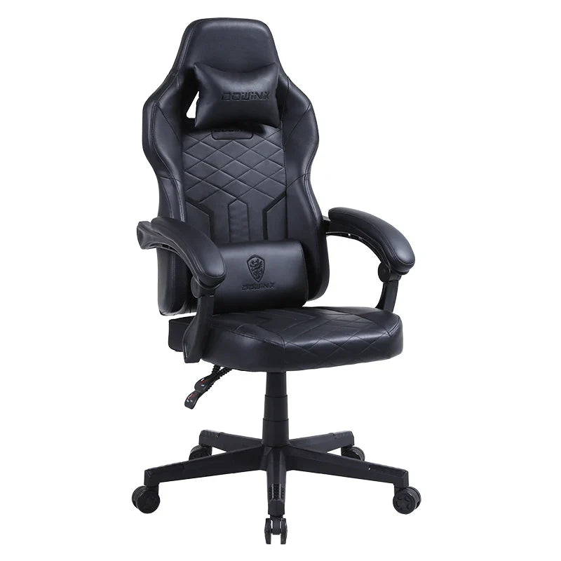 HKM-856083 Ergonomic Gaming Chair with PU Leather Upholstery and Height Adjustable Features