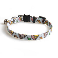 HKM-8561213 Stylish Dog Collar with Fun Bow Tie Design in Various Food-Themed Prints