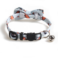 HKM-8561213 Stylish Dog Collar with Fun Bow Tie Design in Various Food-Themed Prints