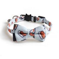 HKM-8561213 Stylish Dog Collar with Fun Bow Tie Design in Various Food-Themed Prints