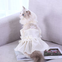 HKM-8561597 Thin Anti-Hair Loss Cotton Wool Pet Skirt for Kittens