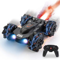 HKM-856211 Remote Control Drift Spray Stunt Car with Music and Lights - 2.4GHz Indoor/Outdoor Electric Vehicle for Ages 5 and Up