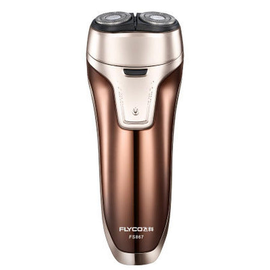 HKM-856275 Rechargeable Electric Rotary Shaver with Floating Dual Heads and Smart Power Monitoring