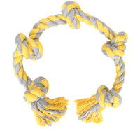 HKM-8564029 Durable Cotton Rope Dog Knot Toy for Teeth Grinding - 60cm Length, Safe and Fun