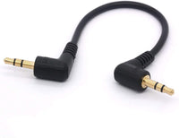 HKM-856403 3.5MM Gold-Plated Audio Cable for Mobile and Headphone Connection - 0.3 Meters, Black