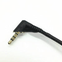 HKM-856403 3.5MM Gold-Plated Audio Cable for Mobile and Headphone Connection - 0.3 Meters, Black