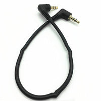 HKM-856403 3.5MM Gold-Plated Audio Cable for Mobile and Headphone Connection - 0.3 Meters, Black