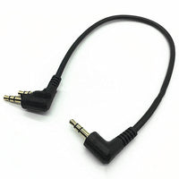 HKM-856403 3.5MM Gold-Plated Audio Cable for Mobile and Headphone Connection - 0.3 Meters, Black