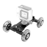 HKM-856531 Mini Action Camera Track Car Set - Three-Piece Playset for Enthusiasts