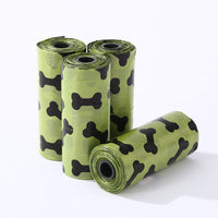 HKM-8565437 Dog Pooper Scooper with Bone Print Garbage Bags and Dispenser for Easy Cleanup
