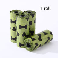 HKM-8565437 Dog Pooper Scooper with Bone Print Garbage Bags and Dispenser for Easy Cleanup