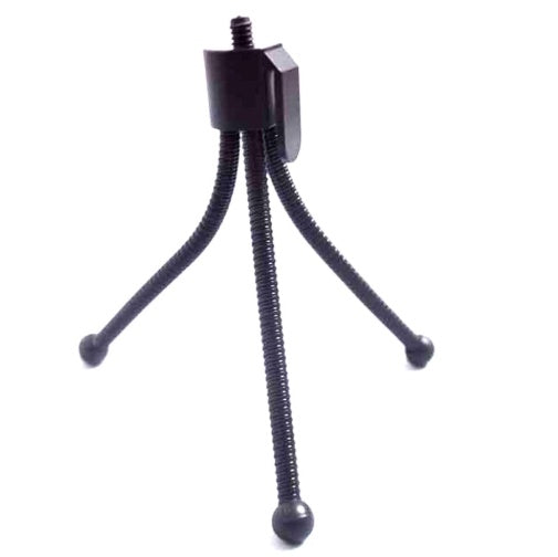 HKM-856595 Compact Mini Tripod for Mobile Devices and Cameras, Lightweight Iron Frame with Rubber Anti-Slip Base