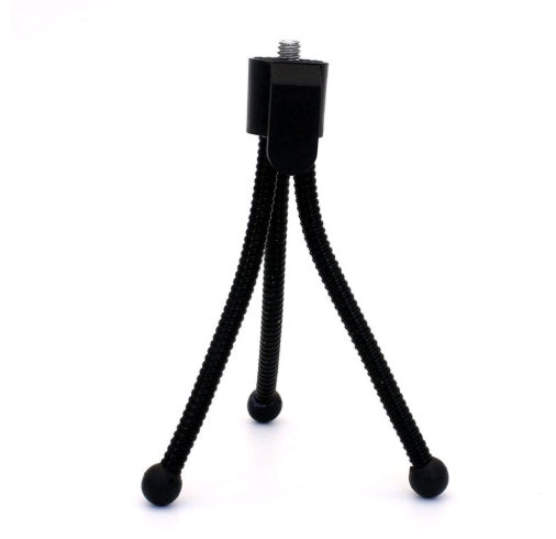 HKM-856595 Compact Mini Tripod for Mobile Devices and Cameras, Lightweight Iron Frame with Rubber Anti-Slip Base