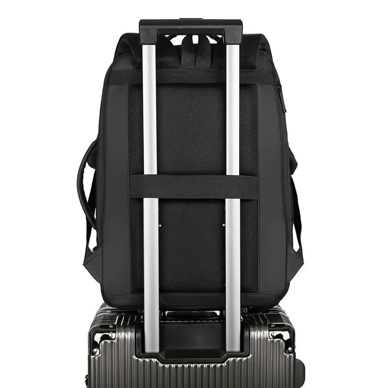 HKM-856595 Multi-Functional Waterproof Laptop Backpack with USB Charging Port for Business and Travel
