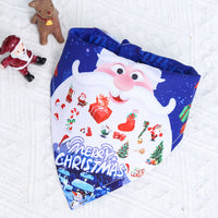 HKM-8566589 Christmas Cartoon Cotton Pet Dress and Triangle Scarf for Pets