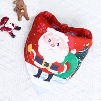 HKM-8566589 Christmas Cartoon Cotton Pet Dress and Triangle Scarf for Pets