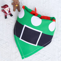 HKM-8566589 Christmas Cartoon Cotton Pet Dress and Triangle Scarf for Pets