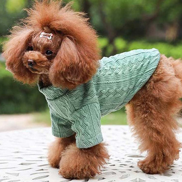 HKM-8566973 Cozy Knitted Acrylic Dog Sweater for Autumn and Winter