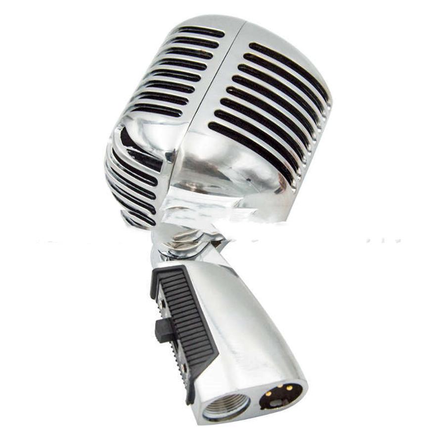 HKM-856723 Dynamic Retro Microphone with Heart-Shaped Directivity - Gold, Silver, Rose Gold Finish